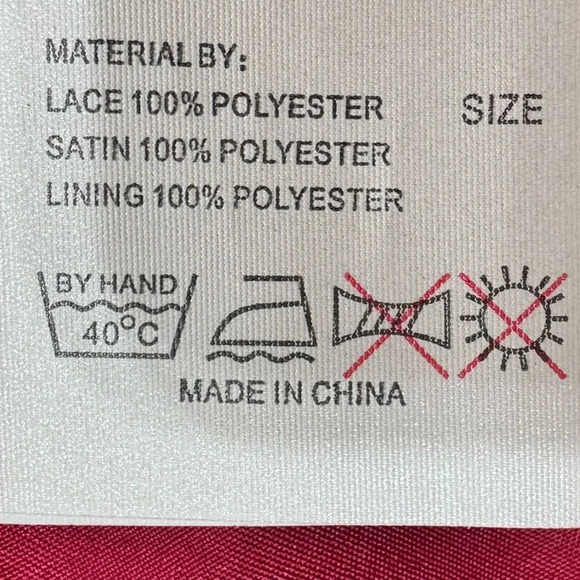 NWT Ashley and Justin Burgundy Bridesmaids Dress Size 10 Surprize Back - Picture 13 of 15